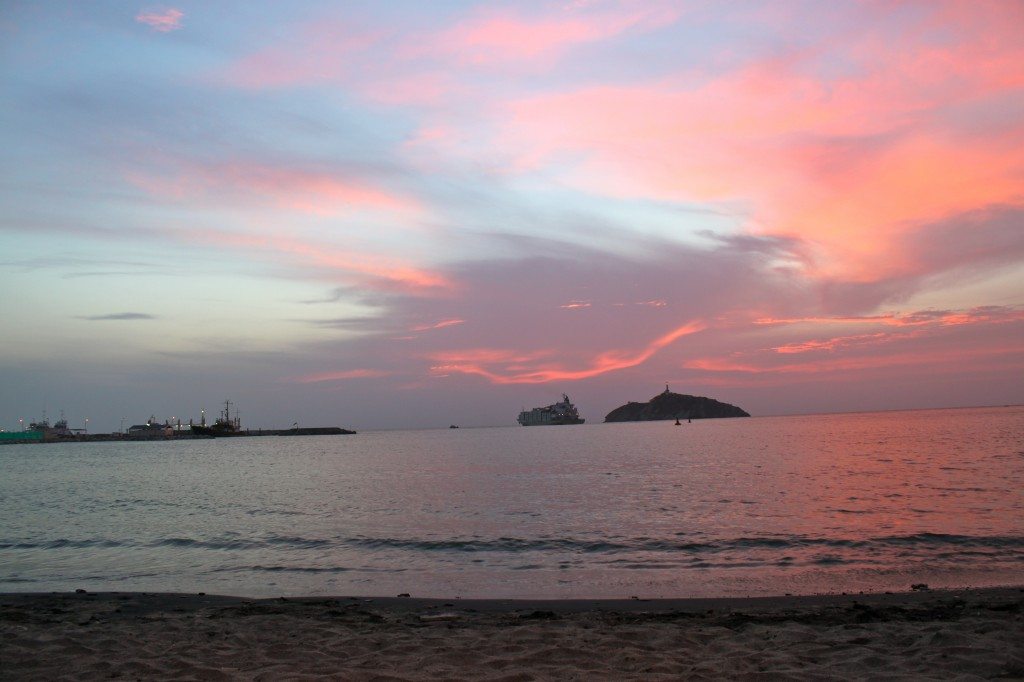 Sunset over Santa Marta