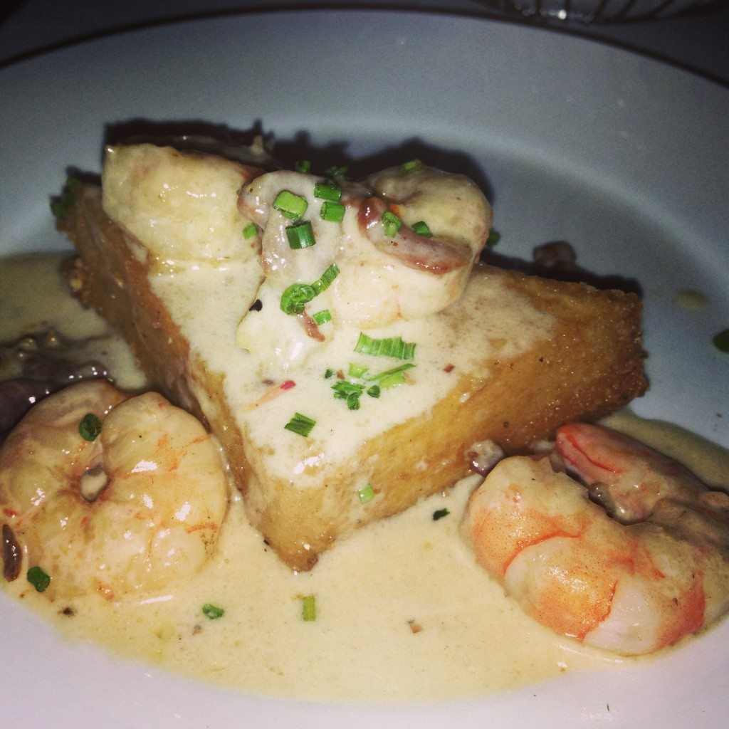 Shrimp and grits are a must. 