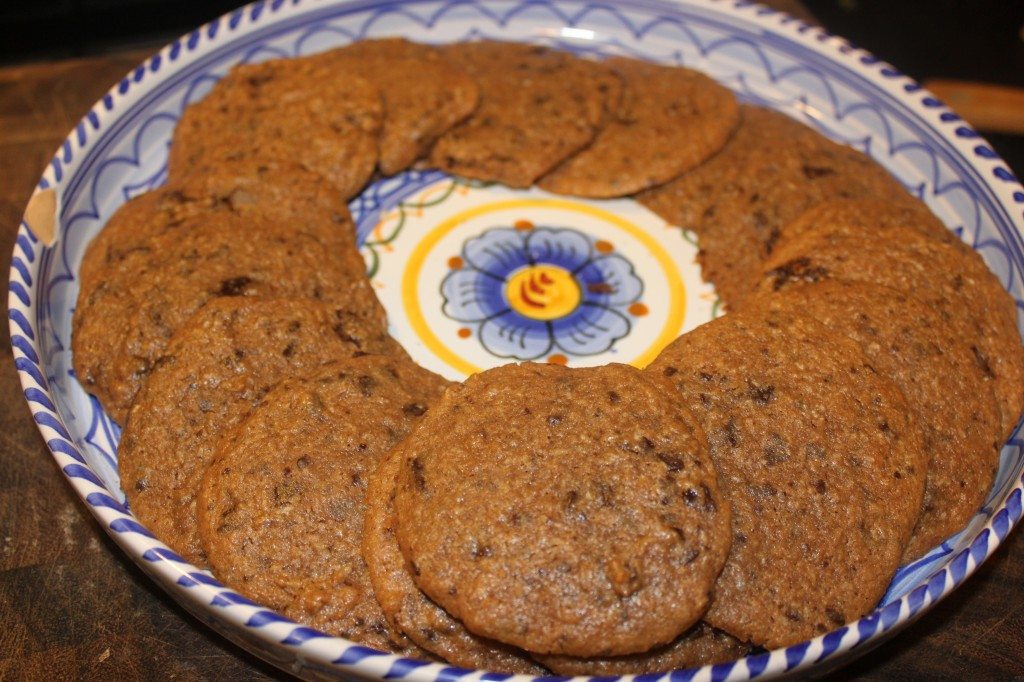 Chocolate chunk coconut chai cookies. 