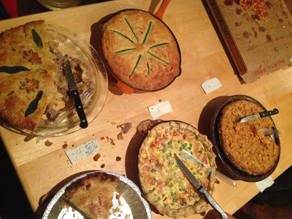 Savory pie spread