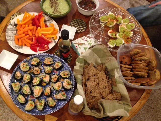 A mostly paleo spread of snacks!