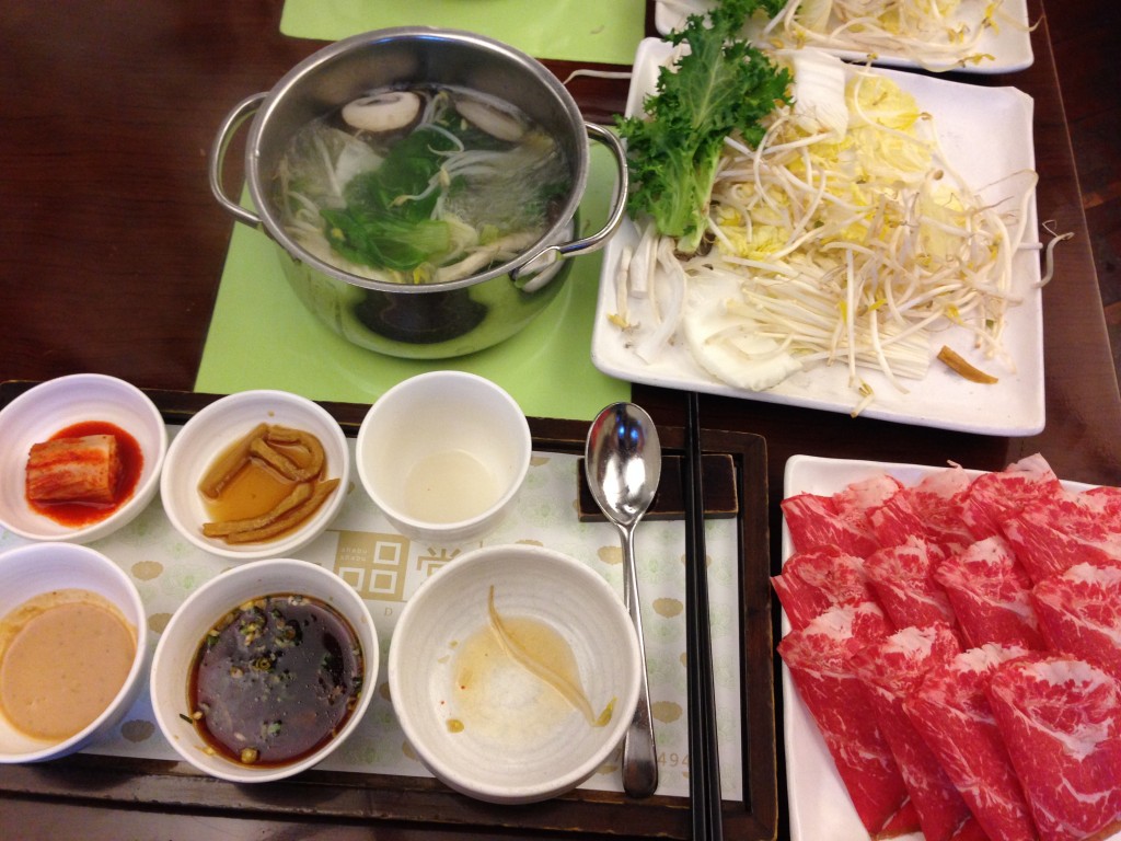 Beef shabu-shabu at 'Ilpumdang'