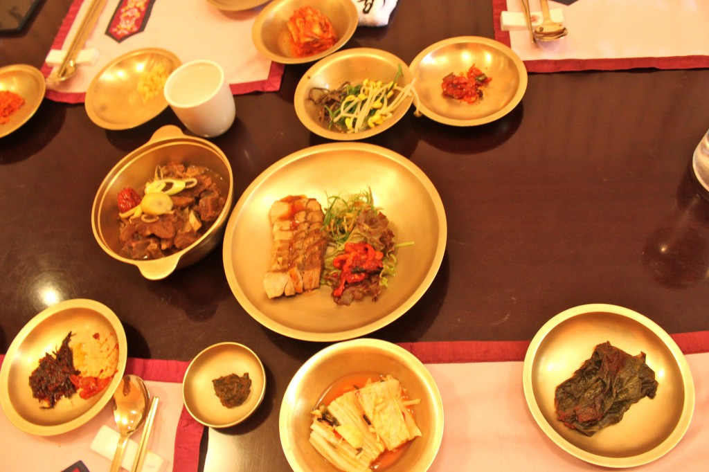 Bossam (Napa Wraps with Pork belly) at Gyeongju city