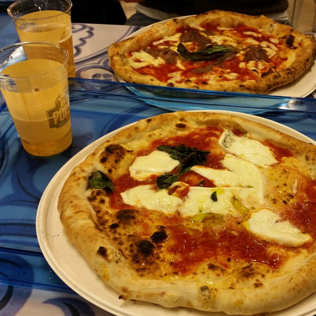 Pizza and beer was our "Last Supper" as we closed down the Eataly pavillion at Expo before heading to the airport.