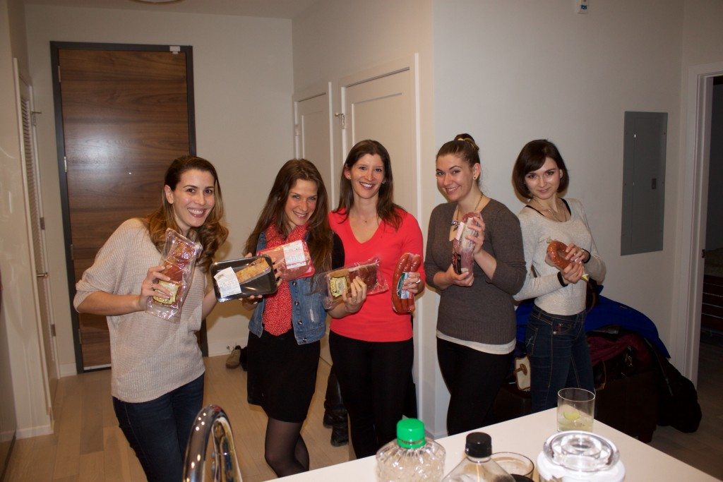 Five lovely ladies, six lovely types of meat.