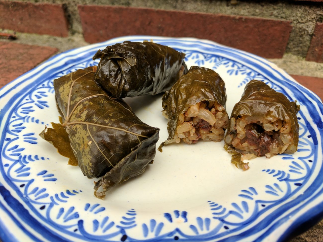 Turkey: Grape Leaves Stuffed with Rice, Currants & Pine Nuts